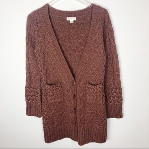 Anthropologie wool mohair blend sweater